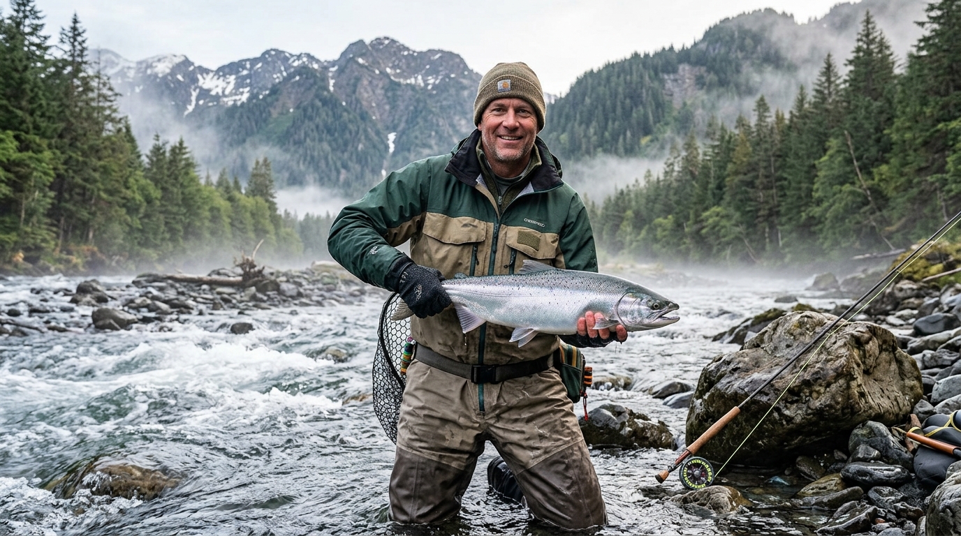 When Silver Salmon Run on Kodiak Island