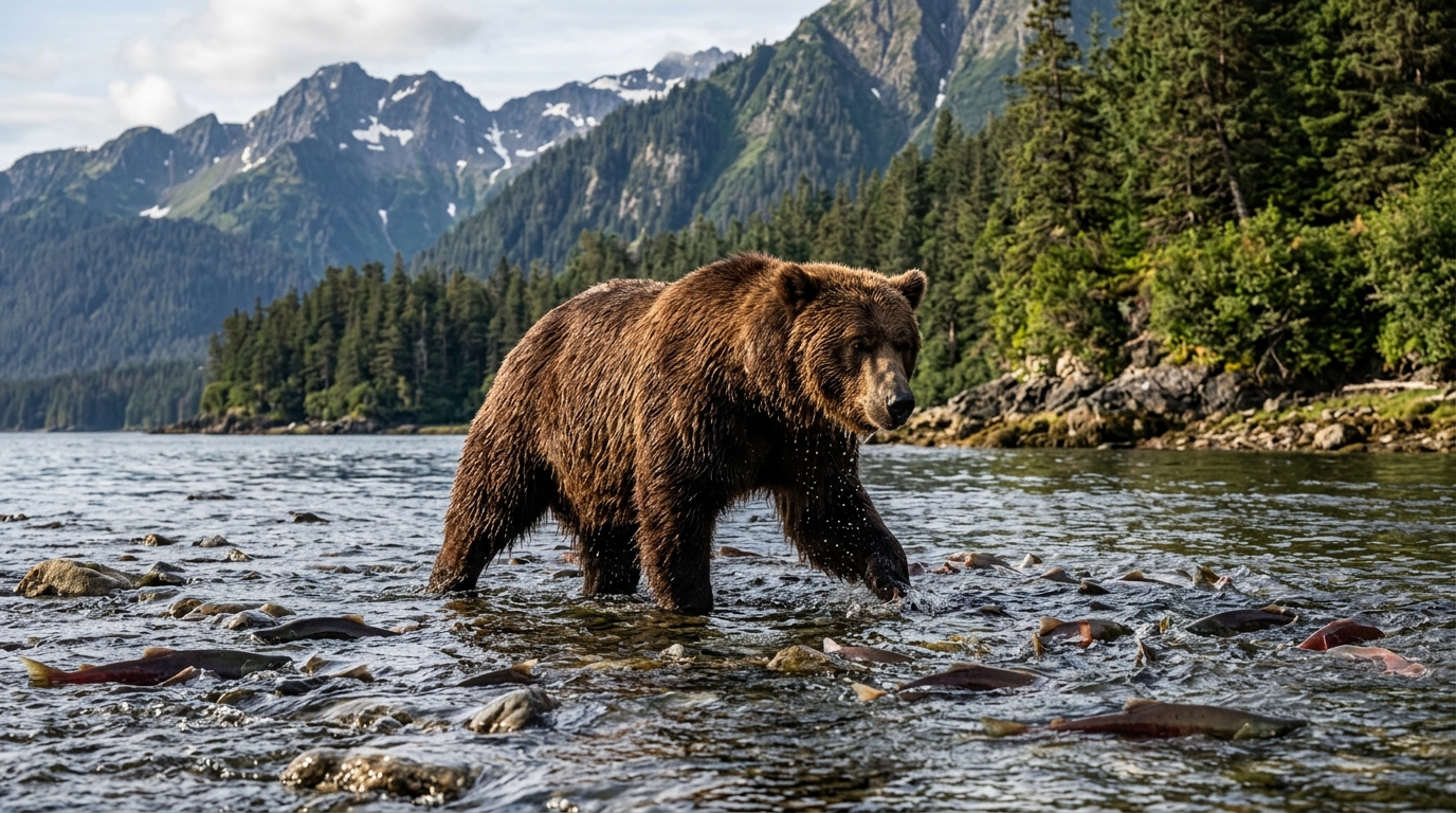 Kodiak Brown Bear Behavior Through the Seasons