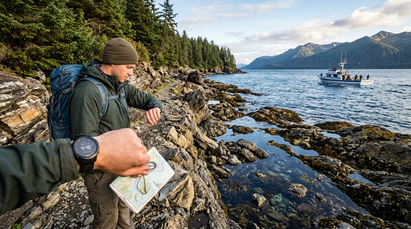 Timing Your Hike Around the Tides and Charter Schedule