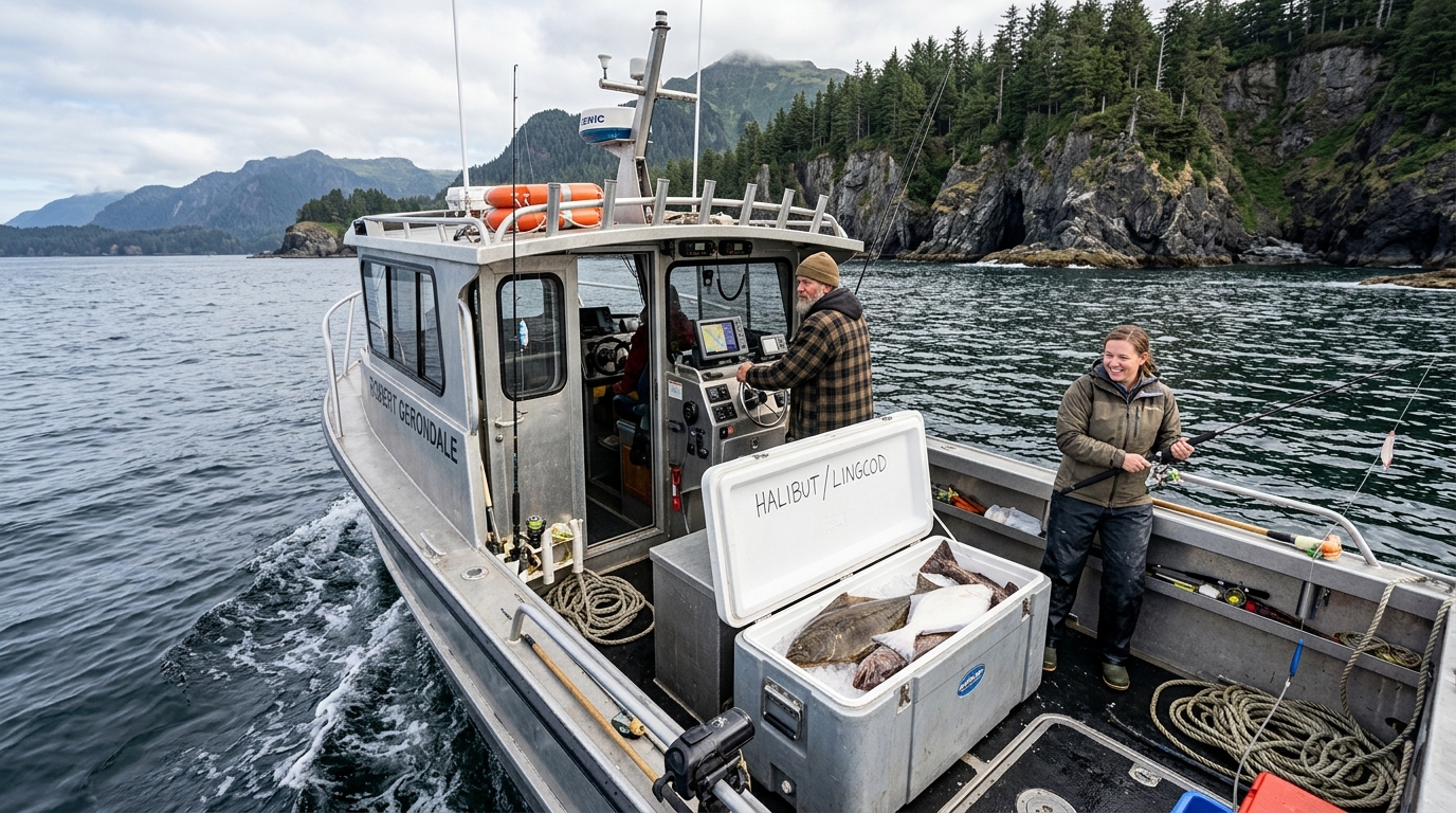 Saltwater Charters: Halibut, Lingcod, Rockfish, and Cod