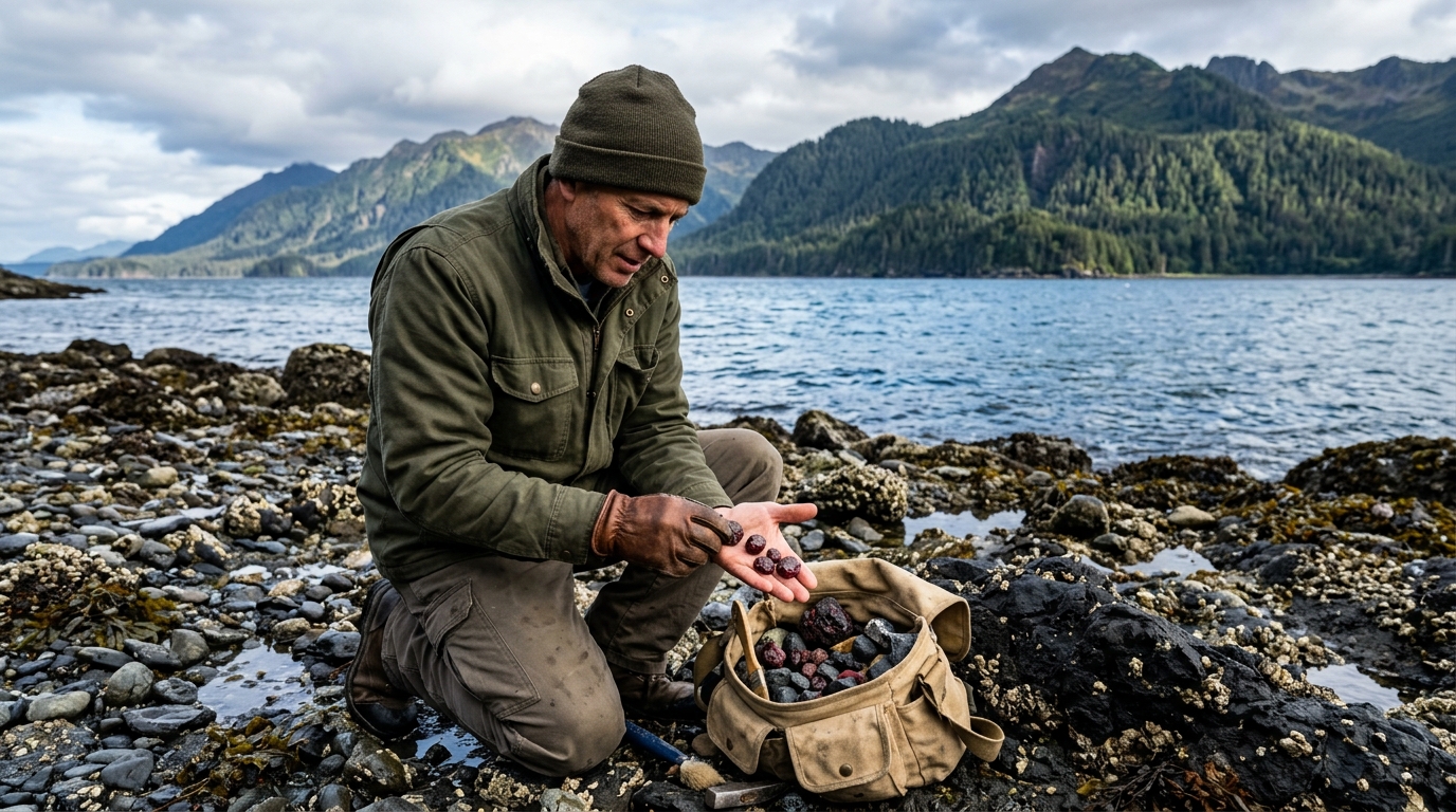 Where Garnets Are Found on Kodiak Island