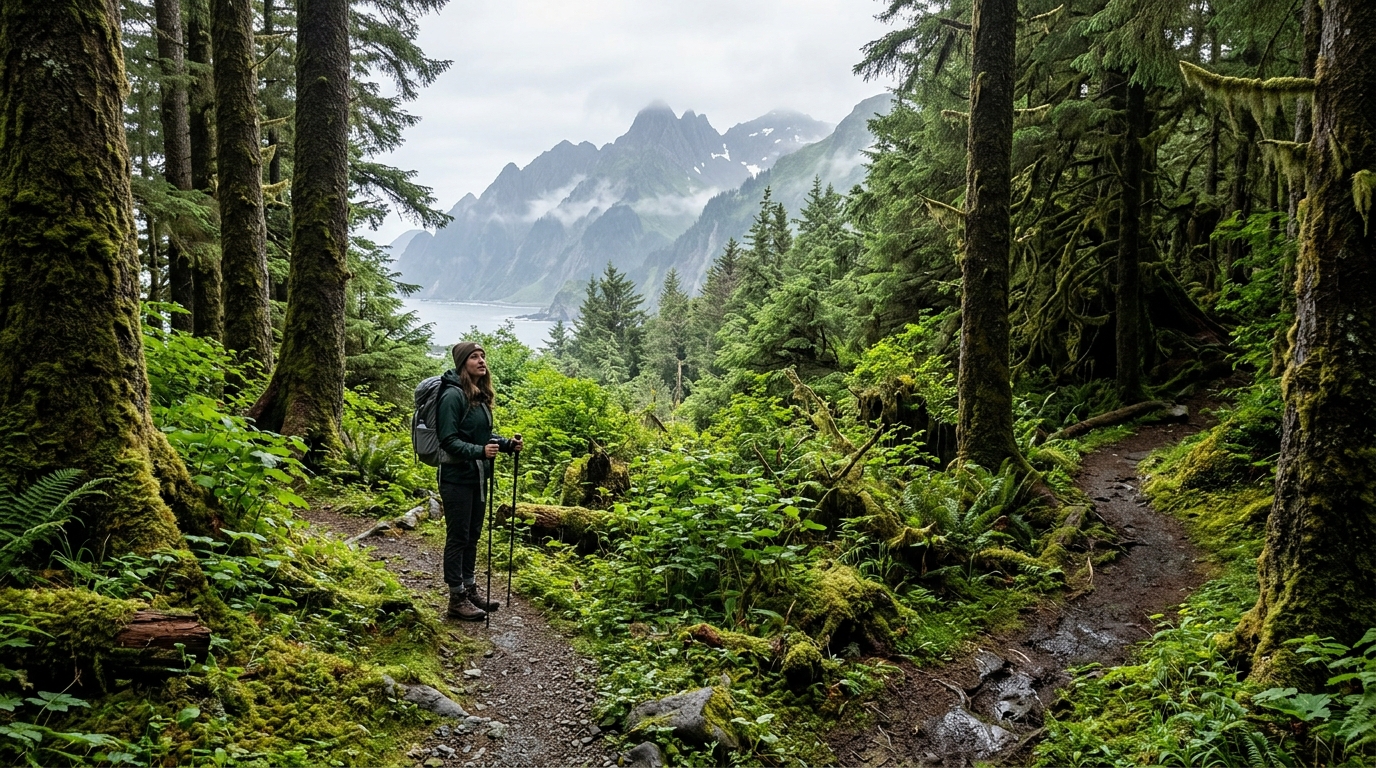Rainforest Trails Through the Spruce